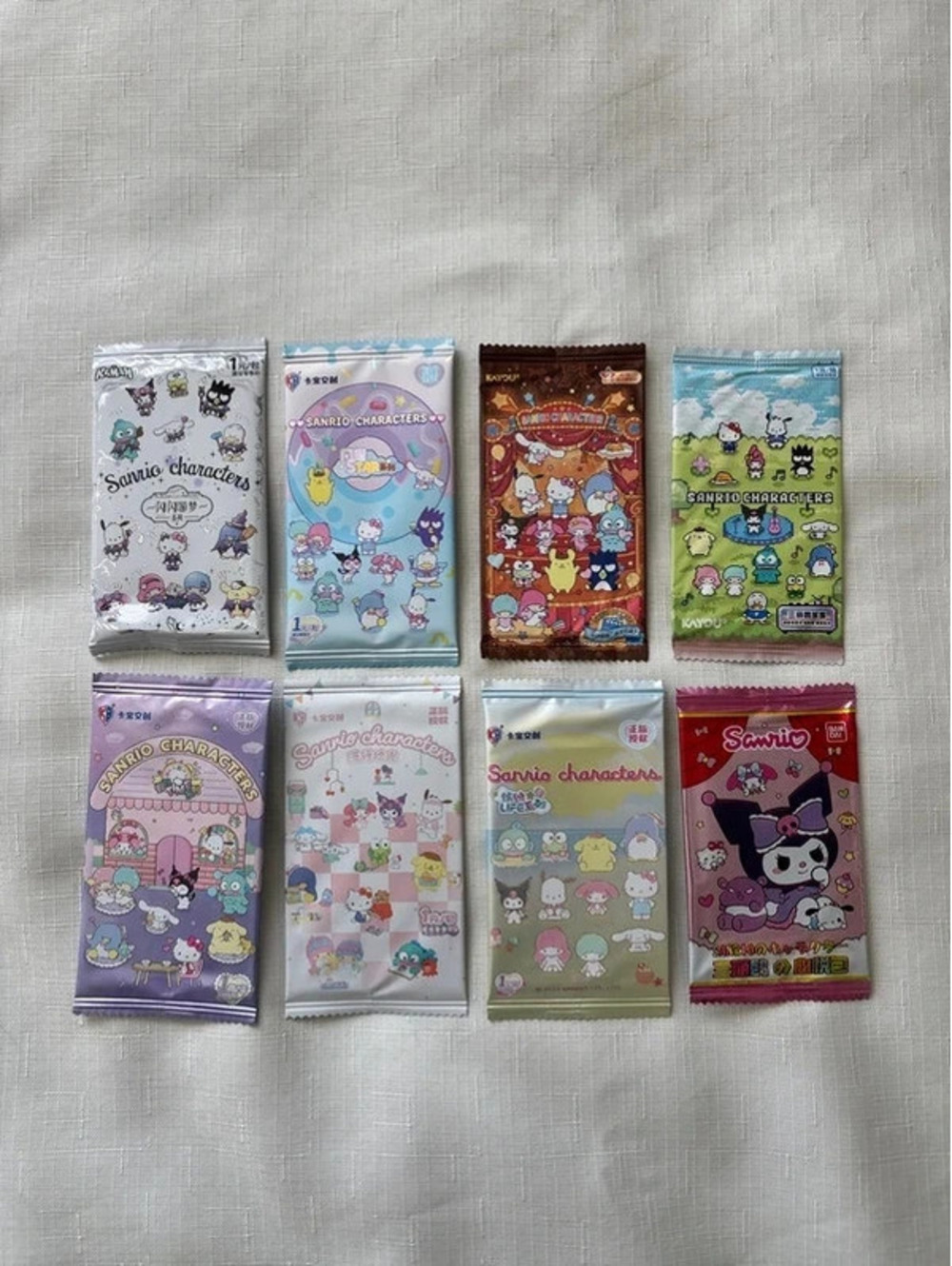 Sanrio 8 packs - all different - 27 cards